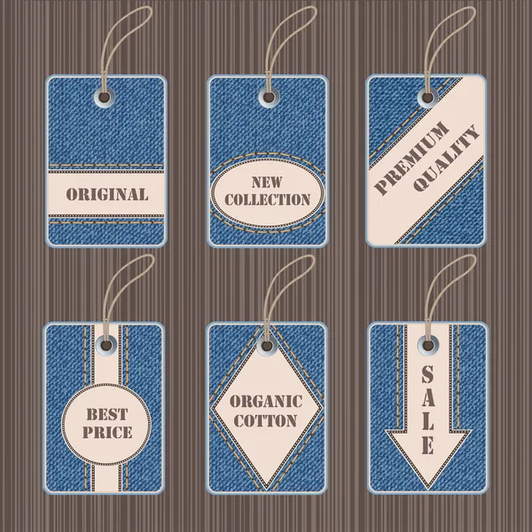 kot Etiketler ve Etiketler vektör kümesi