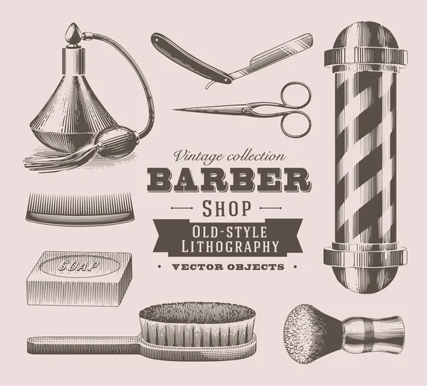 Vintage Kuaför nesneleri