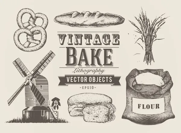 Vintage ekmek nesneleri