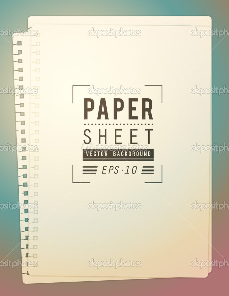 vintage paper sheet
