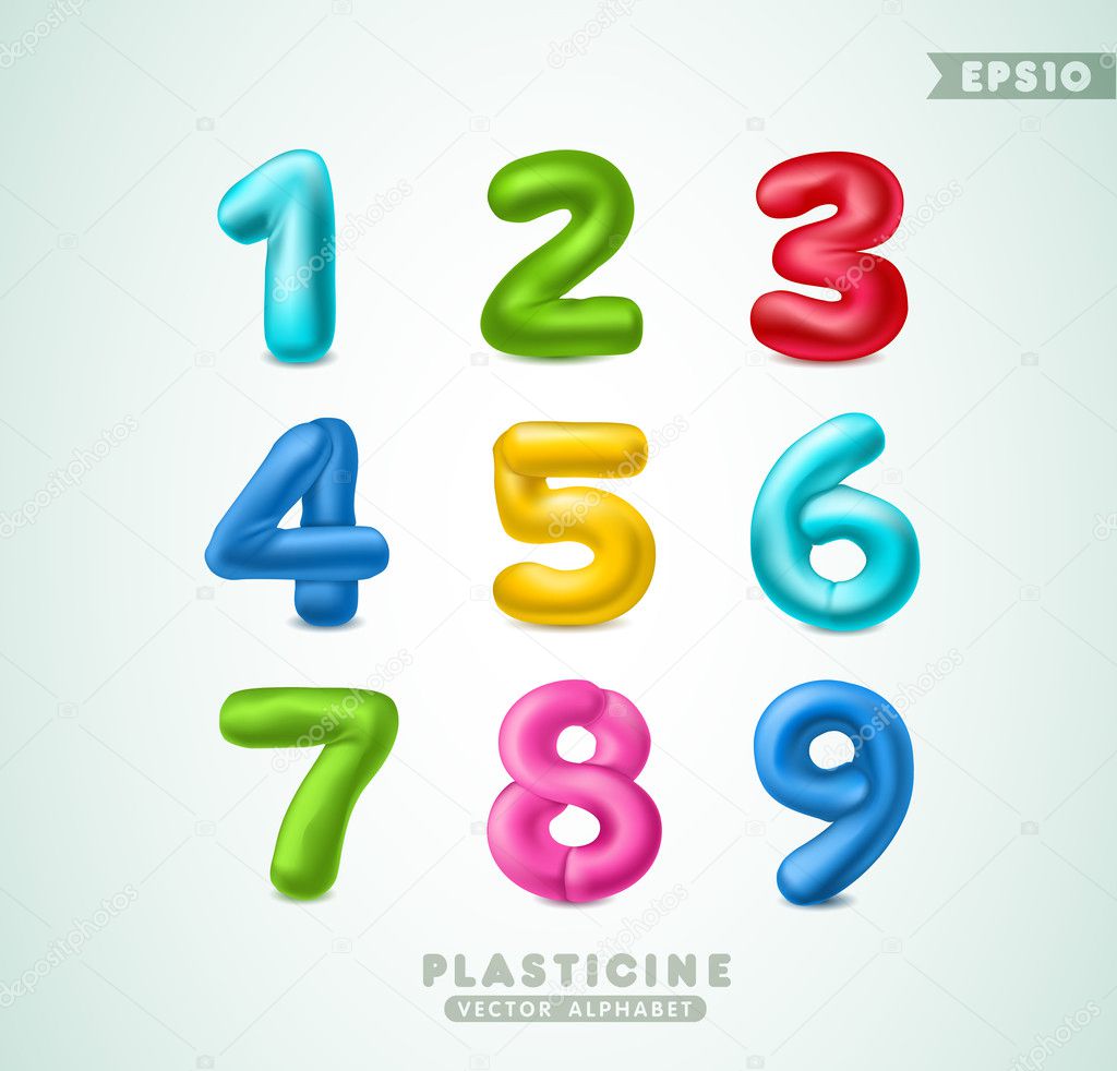 Plasticine numbers