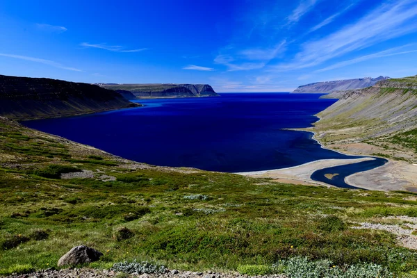 Přes západní fjordy na Islandu — Stock fotografie