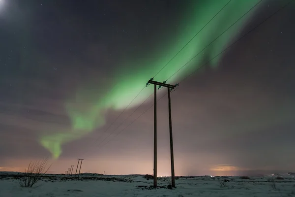 Luci del Nord (Aurora borealis ) — Foto Stock