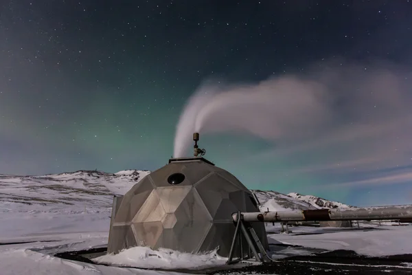 Geotermální elektrárna — Stock fotografie