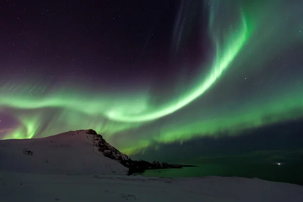 Aurora zorza polarna — Zdjęcie stockowe