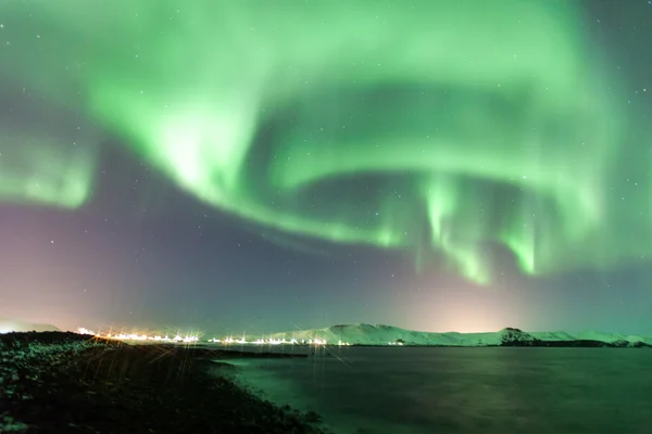 L'aurora boreale Aurora — Foto Stock