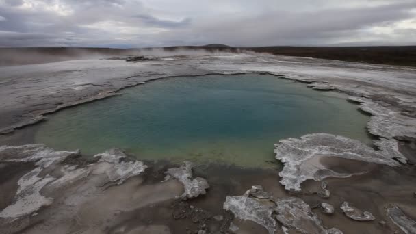 Solfatara Campos en Islandia - Stock de vídeo — Vídeos de Stock