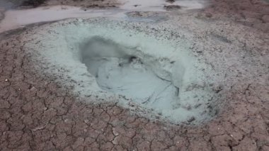 İzlanda - stok video Solfatara alanların