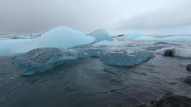 Jokulsalon Gletscherlagune — Stockvideo