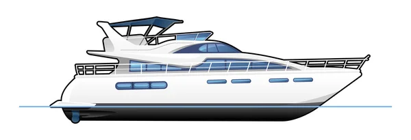 Motoryacht — Stock vektor