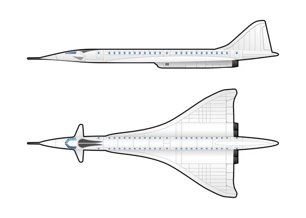 Aeromobili passeggeri — Vettoriale Stock