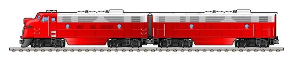 Locomotora diesel — Archivo Imágenes Vectoriales