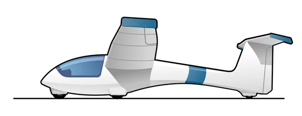 Segelflugzeug — Stockvektor