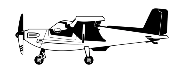 Ιδιωτικό αεροσκάφος — Διανυσματικό Αρχείο
