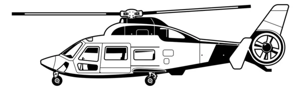 Helikopter. — Stok Vektör