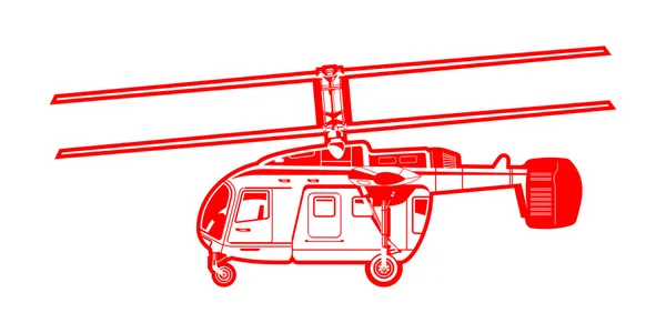 Helikopter — Stockvector