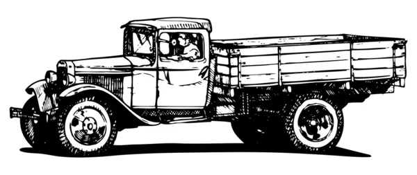 Camion Vintage — Image vectorielle