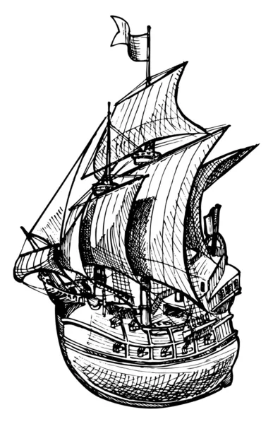 Galleon — Stockový vektor