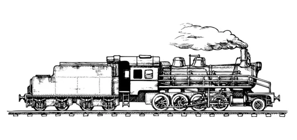 Tren Vintage — Archivo Imágenes Vectoriales