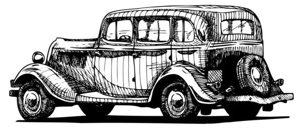 Coche retro — Archivo Imágenes Vectoriales