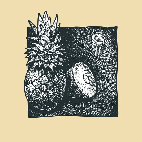 Ananas — Stockový vektor