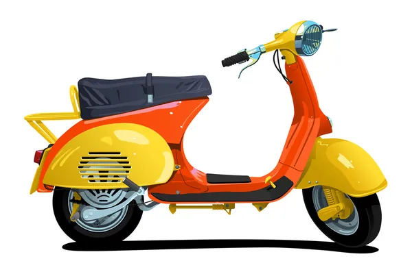 Scooter rétro . — Image vectorielle