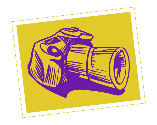 Caméra Reflex — Image vectorielle