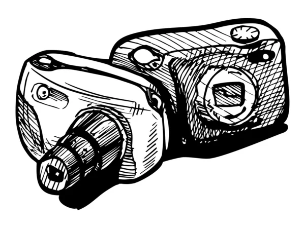 Levné fotoaparáty — Stockový vektor
