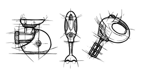 Huishoudelijke machines — Stockvector