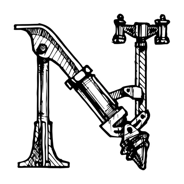 Fonte Steampunk —  Vetores de Stock