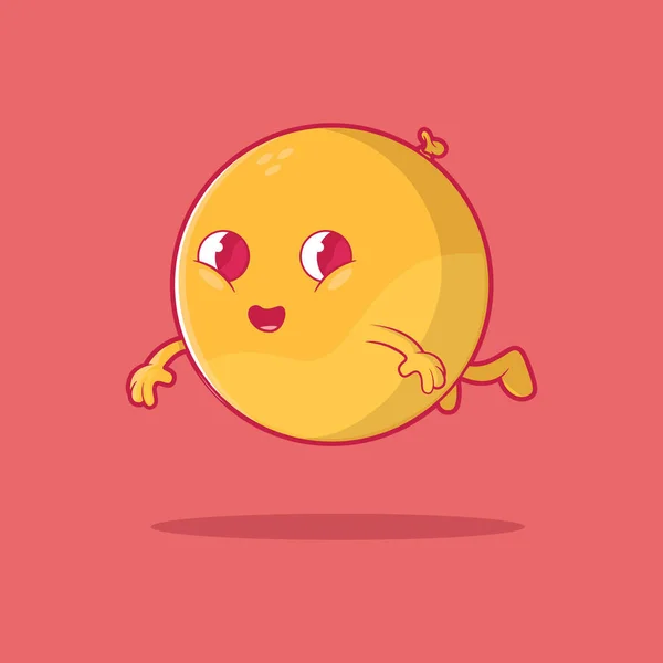 Χαριτωμένο Emoji Πλωτή Διανυσματική Απεικόνιση Μέσα Κοινωνικής Δικτύωσης Αστεία Έννοια — Διανυσματικό Αρχείο