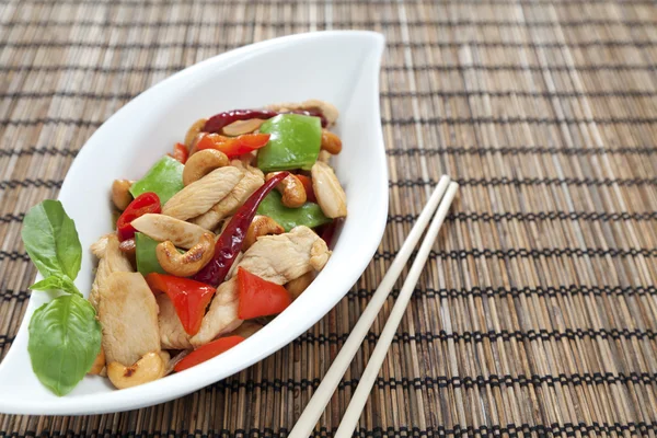 Chicken cashew nuts — Stock Photo, Image