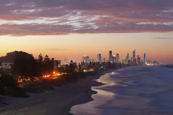 Gold Coast al tramonto — Foto Stock