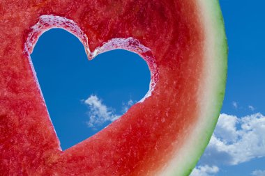 Love heart fruit clipart