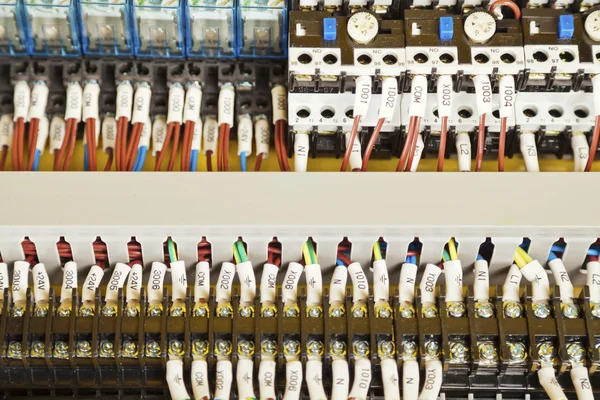 Electrical wiring and components — Stock Photo, Image