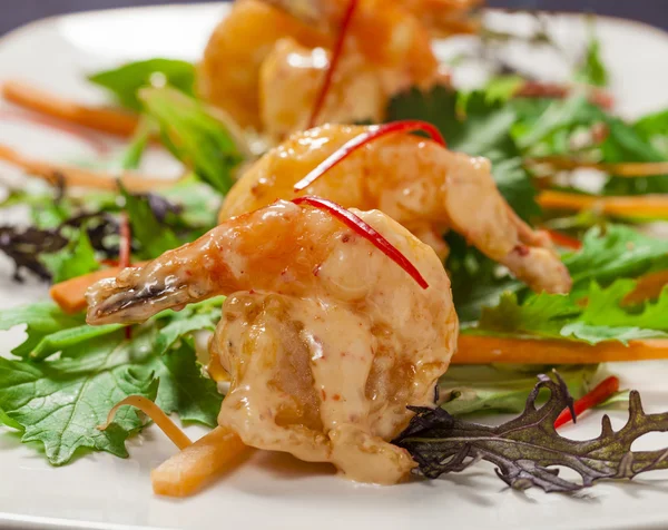 Tempura prawns — Stock Photo, Image