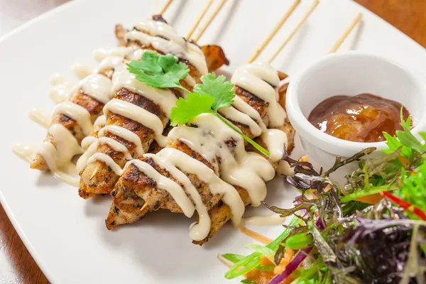 Chicken skewers — Stock Photo, Image