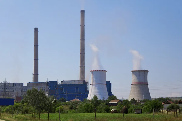 Coal powered power plant — Stock Photo, Image