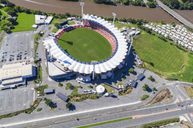 gold coast, Avustralya 16 Haziran: metricon stadi havadan görünümü