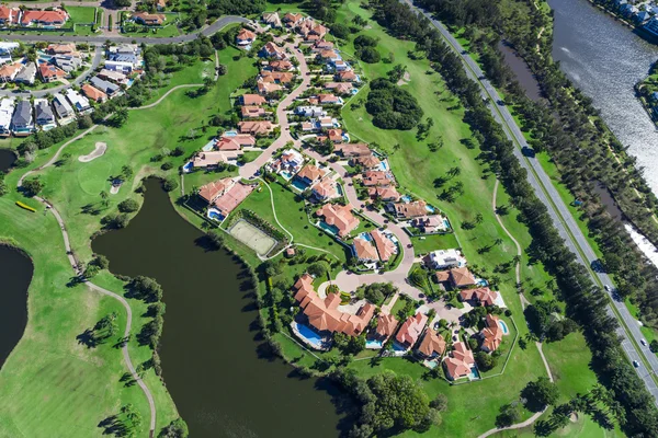 Neighborhood from air — Stock Photo, Image