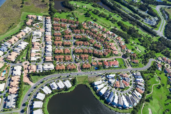 Neighborhood from air — Stock Photo, Image