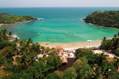 Sri Lanka 'nın güney kıyısındaki Hiriketiya Sahili