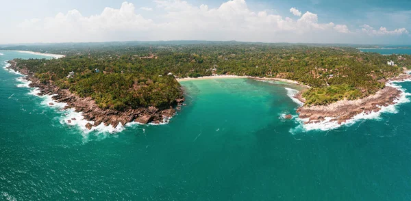 Panorama Plage Hiriketiya Sur Côte Sud Sri Lanka — Photo