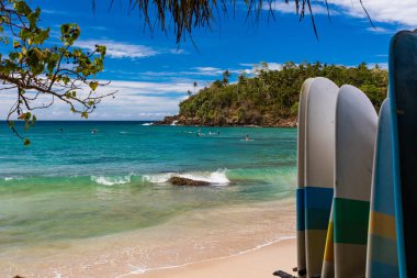 Sri Lanka 'nın güney kıyısındaki Hiriketiya Sahili