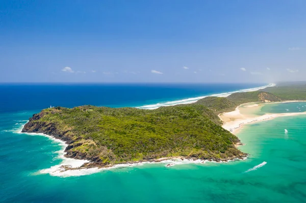 Double Island Point Μια Ηλιόλουστη Μέρα Queensland Αυστραλία — Φωτογραφία Αρχείου