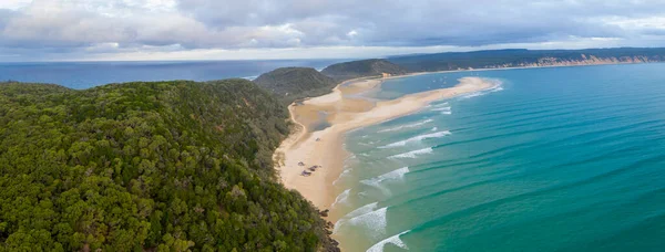 Panoráma Double Island Pont Egy Napsütéses Napon Queensland Ausztrália — Stock Fotó