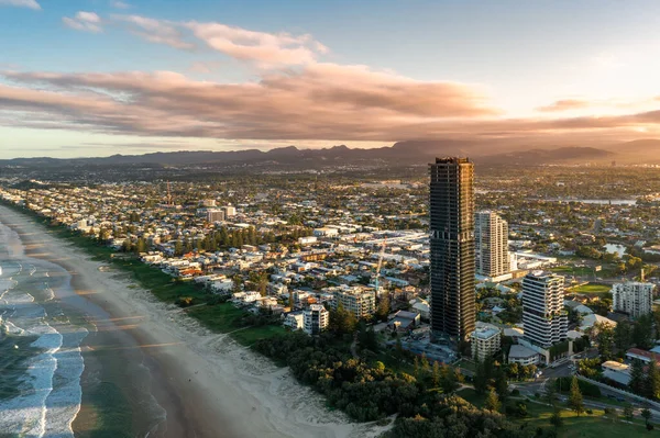 Mermaid Beach Gold Coast Entardecer Queensland Austrália — Fotografia de Stock