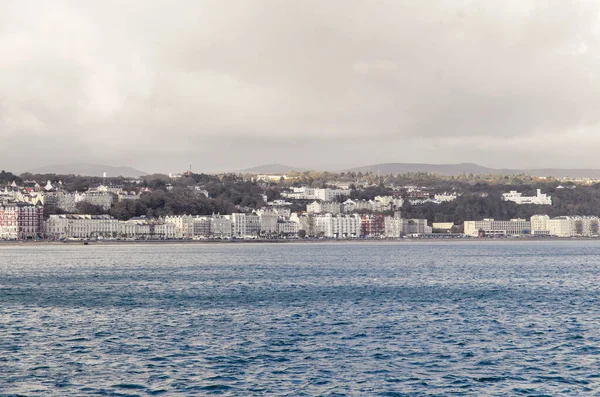 Μακρινή Θέα Της Πόλης Douglas Στο Isle Man Cityscape Θέα — Φωτογραφία Αρχείου