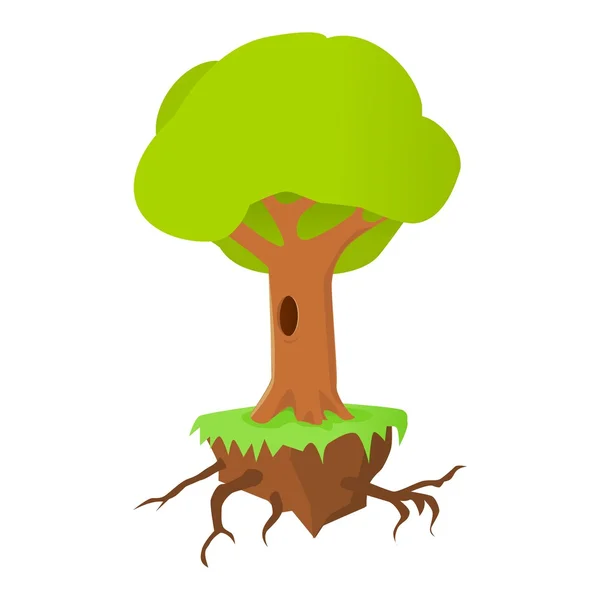Træ og rødder – Stock-vektor