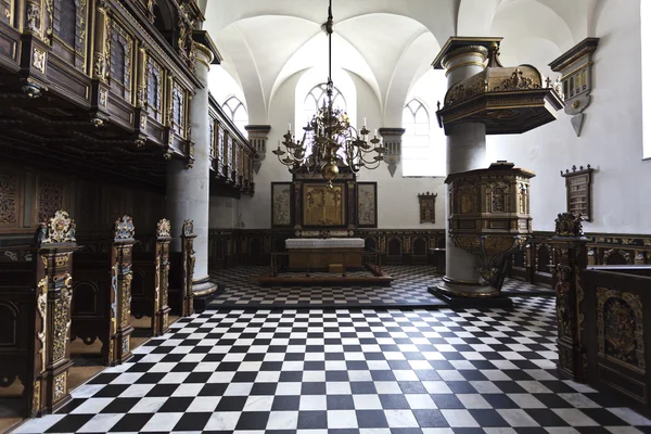 Innenraum der Kirche in Kronborg Schlitz in Helsingor - Dänemark — Stockfoto